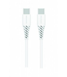 Swissten kaabel 5A(100W) USB-C to USB-C 1,5m valge