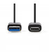 Nedis Type-C M - USB 3.0 M, 1m, must