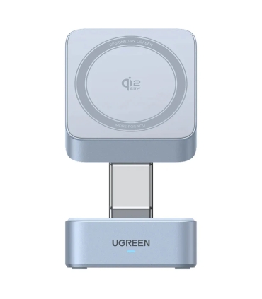 Ugreen Magflow 2in1 Qi2 25 juhtmevaba laadimisjaam