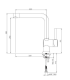Kitchen sink tap Pyramis stainless steel