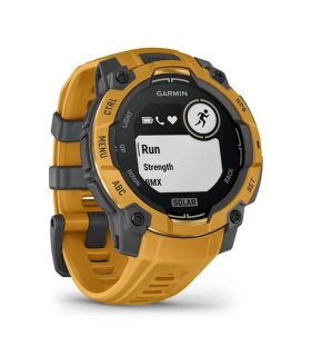 Garmin Instinct 3 –45 mm, Solar Sunburst with sunburst/grey silicone band
