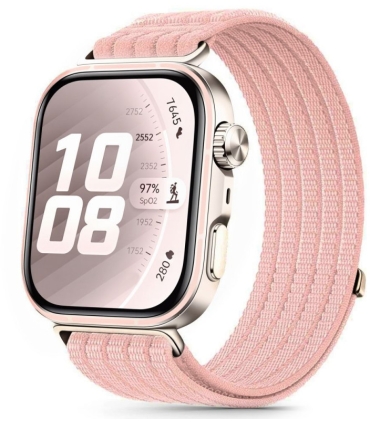 Tech-Protect kellarihm Nylon Huawei Watch Fit 3/4/4 Pro/5/5 Pro, heleroosa