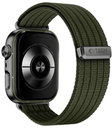 Tech-Protect kellarihm Nylon Huawei Watch Fit 3/4/4 Pro/5/5 Pro, military green