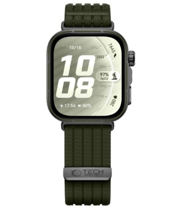 Tech-Protect kellarihm Nylon Huawei Watch Fit 3/4/4 Pro/5/5 Pro, military green
