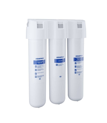 Under the counter water purifier Aquaphor Crystal H with K3-KH-K7 cartridges, softening