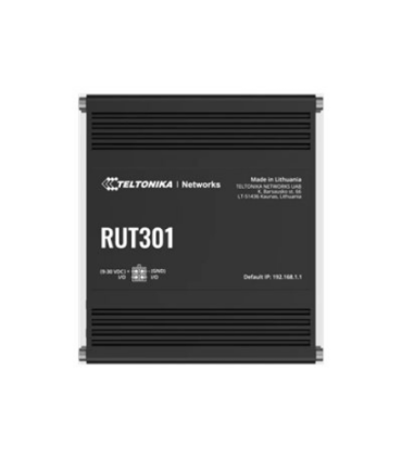 Teltonika | Ethernet Router | RUT301 | No Wi-Fi | 10/100 Mbit/s | Ethernet LAN (RJ-45) ports 5 | Mesh Support No | MU-MiMO No | 