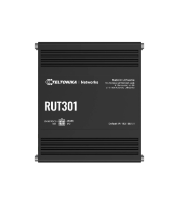 Teltonika | Ethernet Router | RUT301 | No Wi-Fi | 10/100 Mbit/s | Ethernet LAN (RJ-45) ports 5 | Mesh Support No | MU-MiMO No | 
