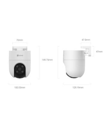 EZVIZ | CS-H8C 4G | Turret | 3 MP | 4mm | IP65 | H.265/H.264 | Micro SD, Max. 512GB