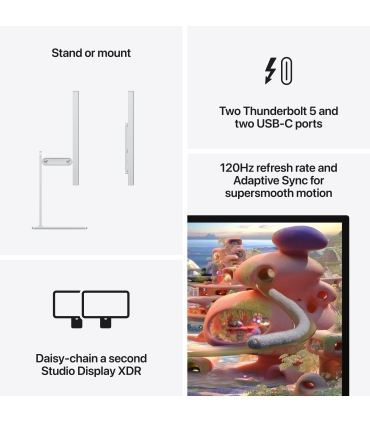 Apple Studio Display XDR - Nano-texture glass - Tilt- and height-adjustable stand