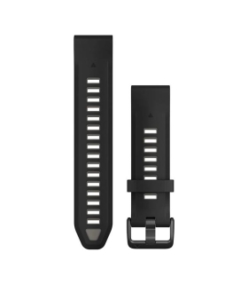 Garmin QuickFit 20mm Silikoonist kellarihmad, Must/hall