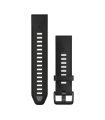 Garmin QuickFit 20mm Silikoonist kellarihmad, Must/hall
