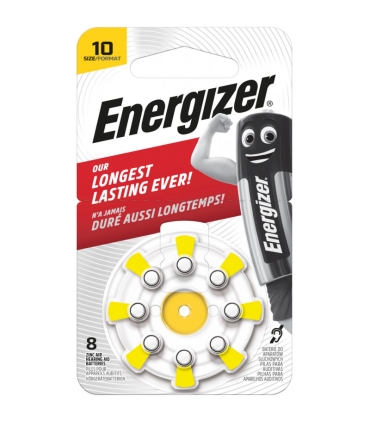 Energizer kuuldeaparaadi patarei Zinc Air AZ10DP8 TL8