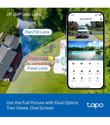TP-LINK WRL CAMERA PAN/TILT/DUAL TAPO C645D KIT 