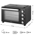 Sencor SEO3580BK lauaahi 2 keraamilise keedualaga, must 35 l