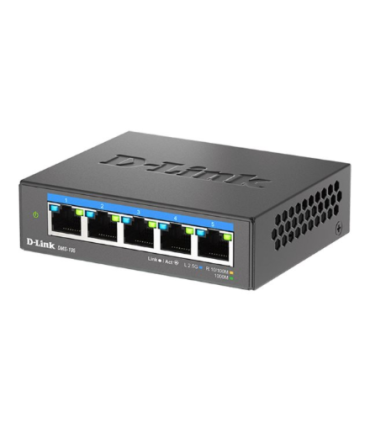 D-Link | DMS-105/E | 5-Port 2.5G Multi-Gigabit Desktop Switch | Desktop | Unmanaged