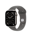 Apple Watch Series 11 GPS + Cellular 42mm Natural Titanium Case with Stone Grey Sport Band - S/M
