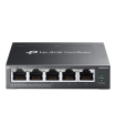 TP-LINK | Omada 5-Port Gigabit Easy Managed Switch with 4-Port PoE+ | ES205GP | Desktop/Wall mountable