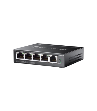 TP-LINK | Omada 5-Port Gigabit Easy Managed Switch with 4-Port PoE+ | ES205GP | Desktop/Wall mountable