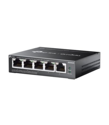 TP-LINK | Omada 5-Port Gigabit Easy Managed Switch with 4-Port PoE+ | ES205GP | Desktop/Wall mountable