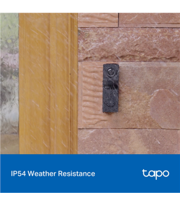 TP-LINK 2K Battery Video Doorbell | Tapo D205 | 3 MP | 2.4mm/F2.2 | IP54 | H.264 | Micro SD, Max. 512