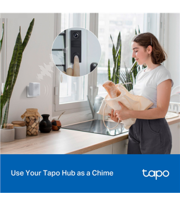 TP-LINK 2K Battery Video Doorbell | Tapo D205 | 3 MP | 2.4mm/F2.2 | IP54 | H.264 | Micro SD, Max. 512