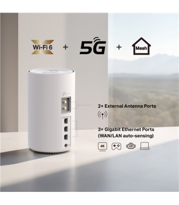 TP-LINK Deco X10-5G (1-pack) | 5G AX1500 Whole Home Mesh WiFi 6 Gateway | 802.11ax | 1201 Mbit/s | Ethernet LAN (RJ-45) ports 3 