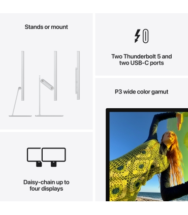 Apple Studio Display - Standard glass - Tilt- and height-adjustable stand