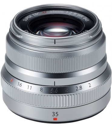 Fujinon XF 35mm f/2 R WR objektiiv, hõbedane