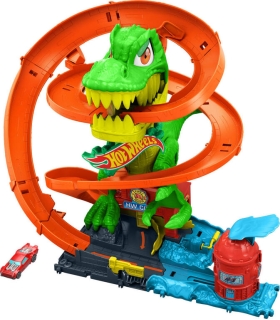 Hot Wheels® City T-Rex tuletõrjejaamas