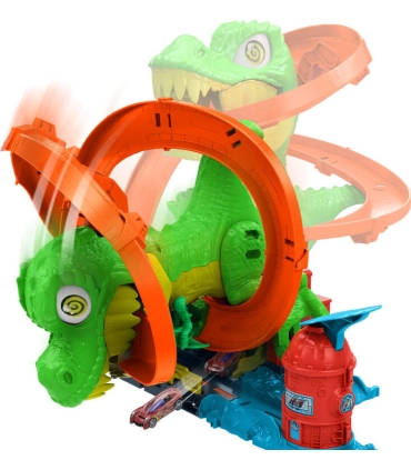 Hot Wheels® City T-Rex tuletõrjejaamas