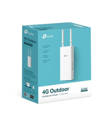 TP-LINK Wireless Router  TL-MR100-OUTDOOR Wi-Fi 4 (802.11n) Data speed 300 Mbit/s Ethernet WAN Yes DSL WAN Yes SIM card slot Yes