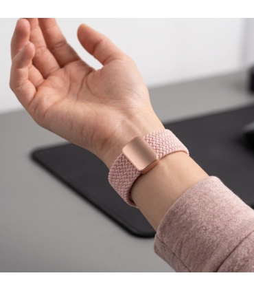 Tech-Protect kellarihm NylonMag Samsung Galaxy Watch 40/44/46mm, dusty rose