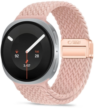 Tech-Protect kellarihm NylonMag Samsung Galaxy Watch 40/44/46mm, dusty rose