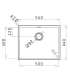 Sink Pyramis Astris Colora 50x40 copper