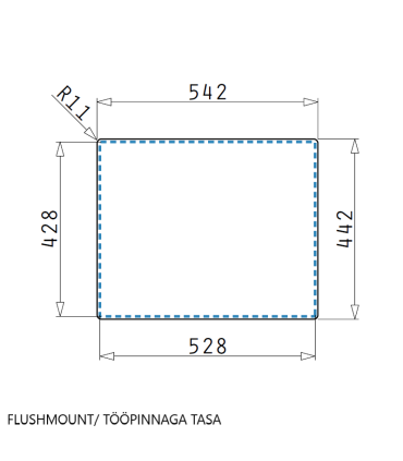 Valamu Pyramis Astris Colora 50x40 vask