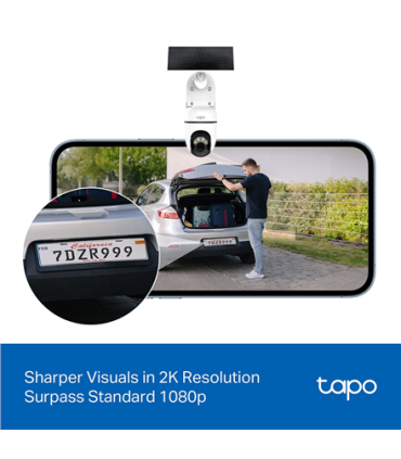 TP-LINK TC90 KIT | Solar-Powered Pan/Tilt Security Camera Kit | 3 MP | 4mm/F1.6 | MicroSD Card Up to 512 GB