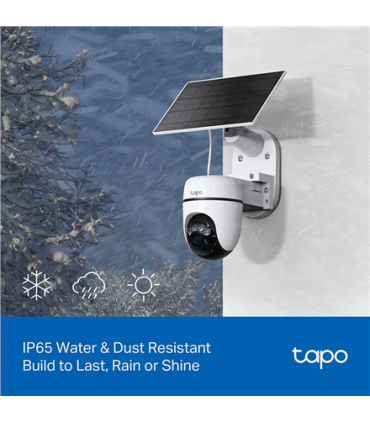 TP-LINK TC90 KIT | Solar-Powered Pan/Tilt Security Camera Kit | 3 MP | 4mm/F1.6 | MicroSD Card Up to 512 GB