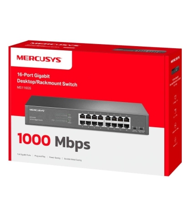 MERCUSYS Switch  MS116GS 16x10Base-T / 100Base-TX / 1000Base-T MS116GS