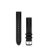 Garmin Acc, 18mm Band, Black Leather + Brushed Slate, WW/APAC