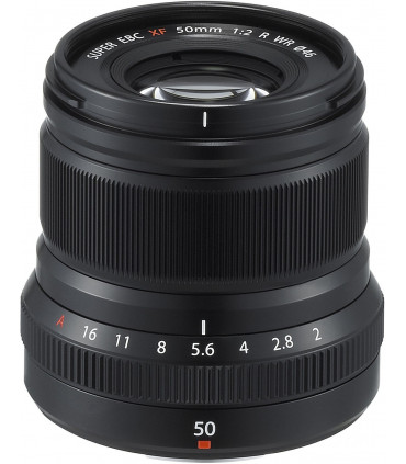 Fujinon XF 50mm f/2 R WR objektiiv, must
