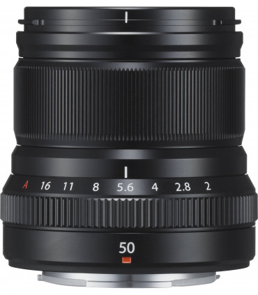 Fujinon XF 50mm f/2 R WR objektiiv, must