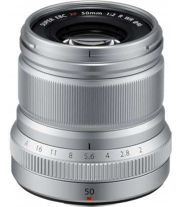 Fujinon XF 50mm f/2 R WR objektiiv, hõbedane