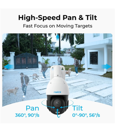 Reolink Smart 4K PoE Security Camera with 16X Optical Zoom | P850 | PTZ | 5.3-86mm | H.265/H.264 | Micro SD, Max. 256 GB