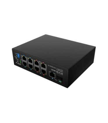 Lanberg | Switch PoE 4xBT 4xAT SFP/ETH Din Unmanagment Fast Ethernet | ILFE-8P-1GE-1S-120 | Unmanaged | Din rail, Rack
