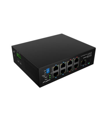 Lanberg | Switch PoE 4xBT 4xAT SFP/ETH Din Unmanagment Fast Ethernet | ILFE-8P-1GE-1S-120 | Unmanaged | Din rail, Rack