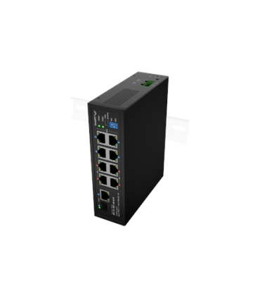 Lanberg | Switch PoE 4xBT 4xAT SFP/ETH Din Unmanagment Fast Ethernet | ILFE-8P-1GE-1S-120 | Unmanaged | Din rail, Rack