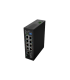 Lanberg | Switch PoE 4xBT 4xAT SFP/ETH Din Unmanagment Fast Ethernet | ILFE-8P-1GE-1S-120 | Unmanaged | Din rail, Rack