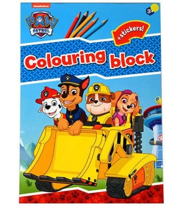 Värviraamat Käpapatrull + kleepsud