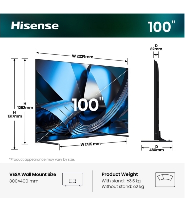 Hisense 100U7SE 4K ULED MiniLED