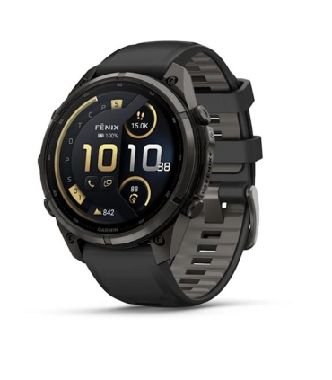 Garmin fenix 9 Pro nutikell, inReach, 47 mm, süsinikhall DLC-titaan, must/kivihall silikoonrihm